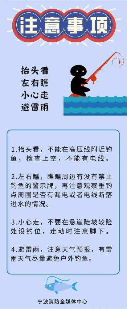外出釣魚(yú)垂釣安全知識(shí)及注意事項(xiàng)插圖1 外出釣魚(yú)垂釣安全知識(shí)及注意事項(xiàng)插圖1