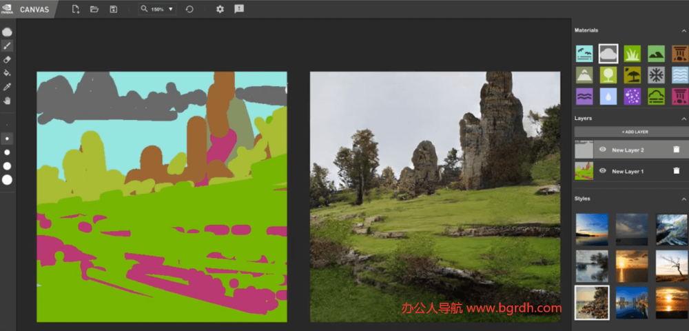 NVIDIA Canvas插圖 NVIDIA Canvas插圖