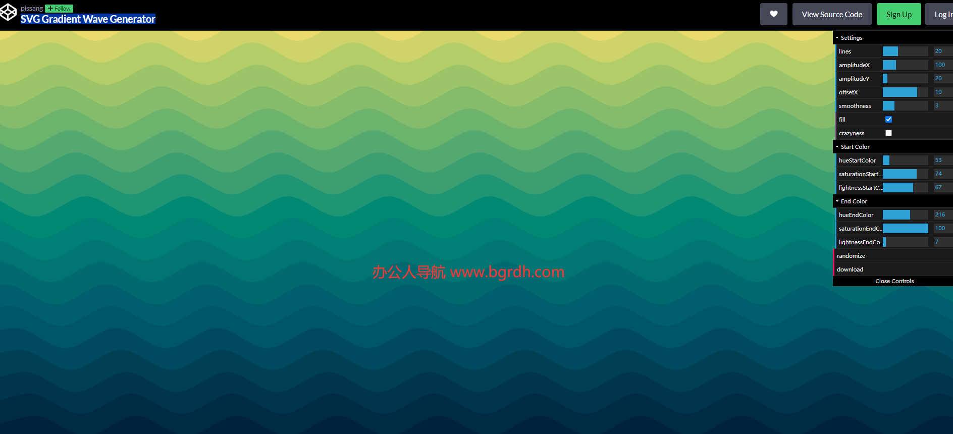 矢量波浪生成器插圖 矢量波浪生成器插圖