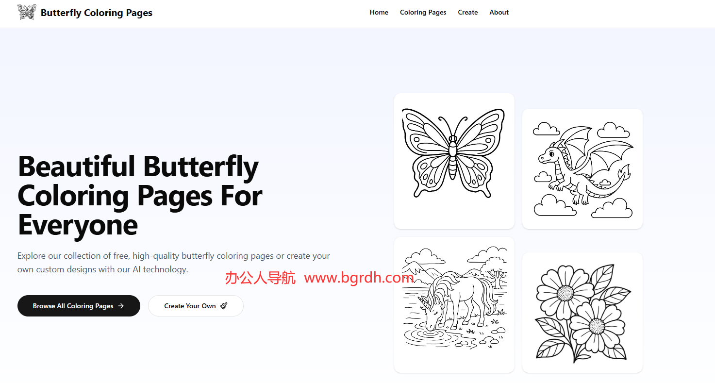 Butterfly Coloring Pages插圖 Butterfly Coloring Pages插圖