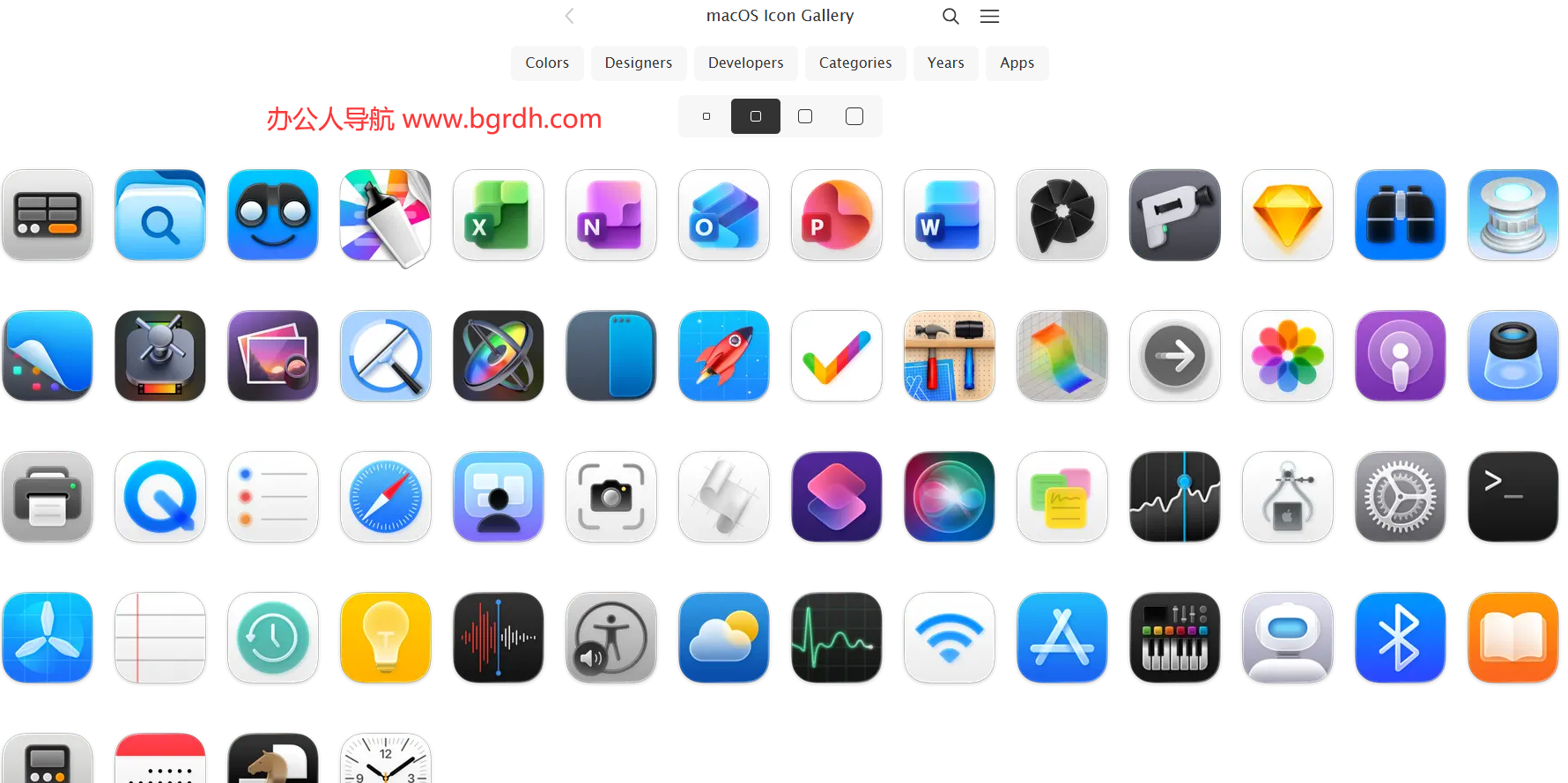 macOS Icon Gallery插圖 macOS Icon Gallery插圖